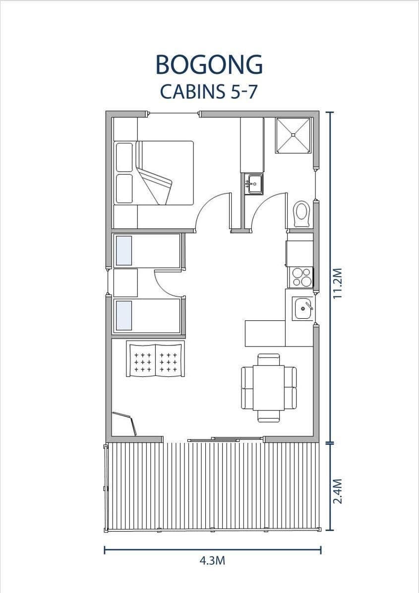 Bogong Cabins floor plan