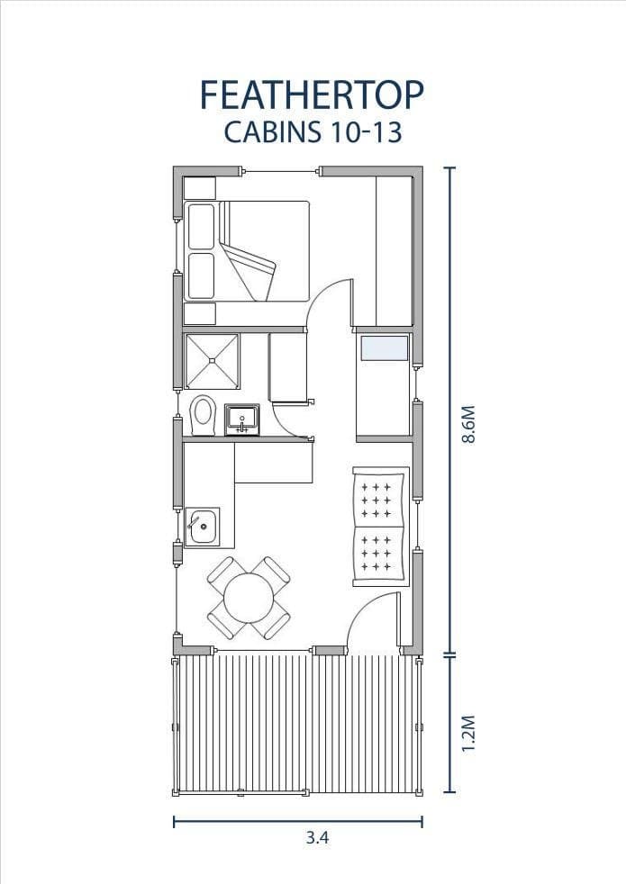 Feathertop Cabins floor plan